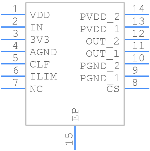 HPA00736PWPR - Texas Instruments - PCB symbol