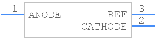 TL431ASA-7 - Diodes Incorporated - PCB symbol