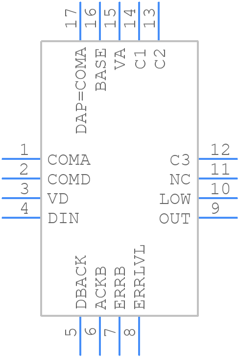DAC161P997CISQ/NOPB - Texas Instruments - PCB symbol