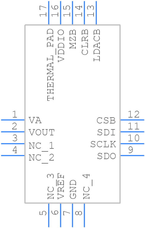 DAC161S055CISQE/NOPB - Texas Instruments - PCB symbol