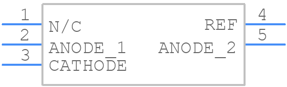 TLV431AE5TA - Diodes Incorporated - PCB symbol