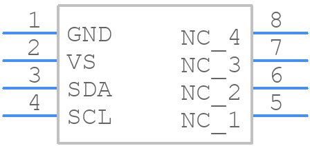 HSCDRRN001ND2A3 - Honeywell - PCB symbol