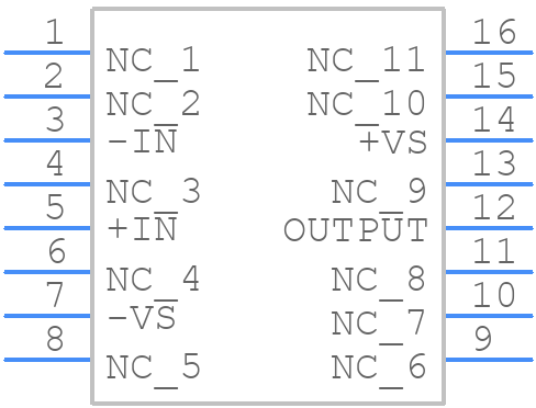 AD811ARZ-16 - Analog Devices - PCB symbol