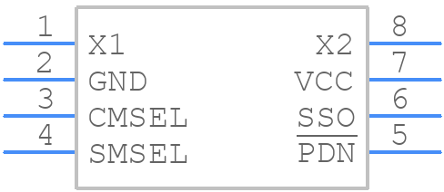 DS1080LU+ - Analog Devices - PCB symbol