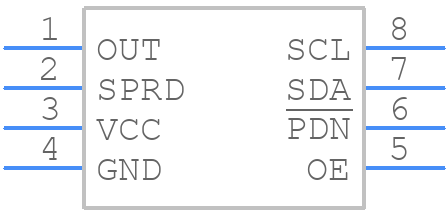 DS1086LU+ - Analog Devices - PCB symbol