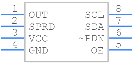 DS1086Z+ - Analog Devices - PCB symbol