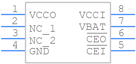 DS1218S+ - Analog Devices - PCB symbol