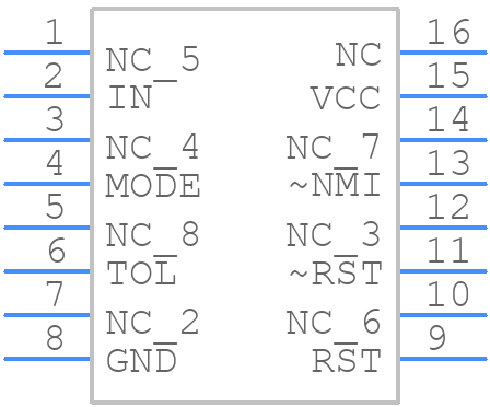 DS1231S-20+ - Analog Devices - PCB symbol