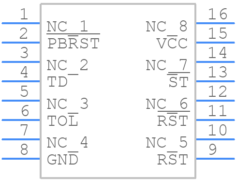 DS1232LPS+ - Analog Devices - PCB symbol