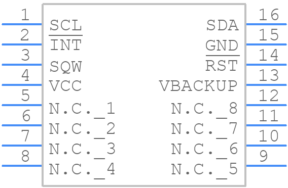 DS1374C-33# - Analog Devices - PCB symbol