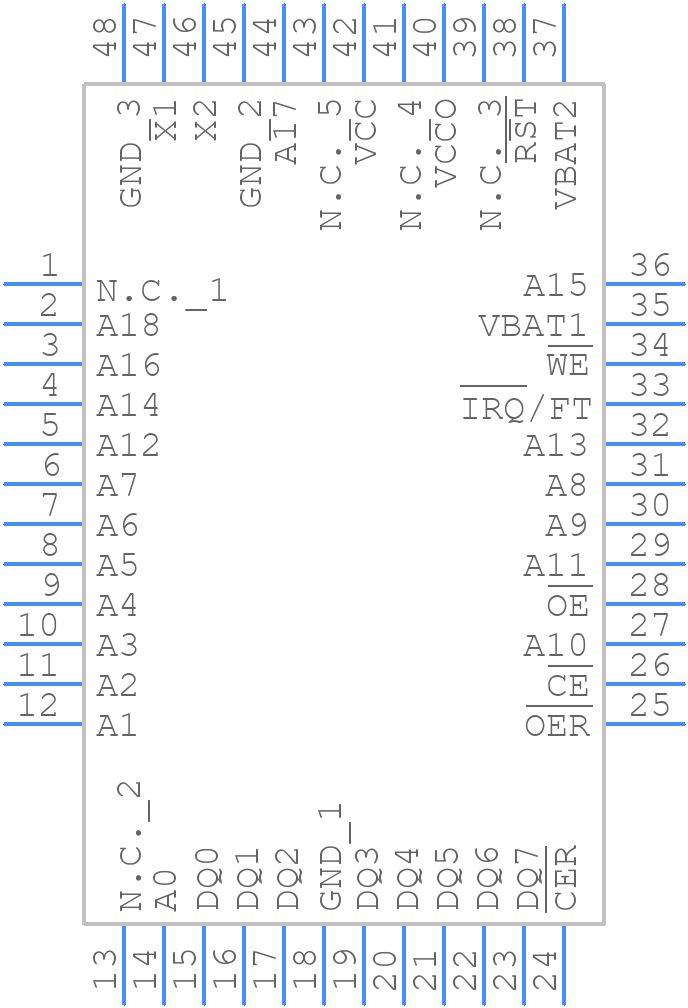 DS1558W+ - Analog Devices - PCB symbol