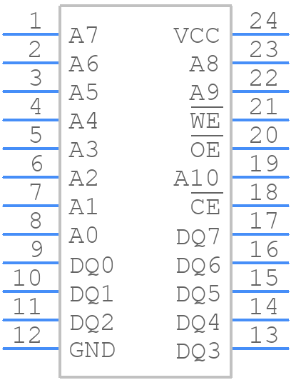 DS1742-100+ - Analog Devices - PCB symbol