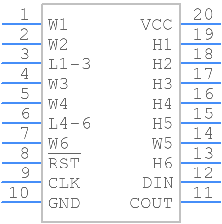 DS1806E-050+ - Analog Devices - PCB symbol