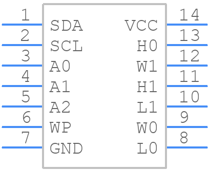 DS1845E-010+ - Analog Devices - PCB symbol