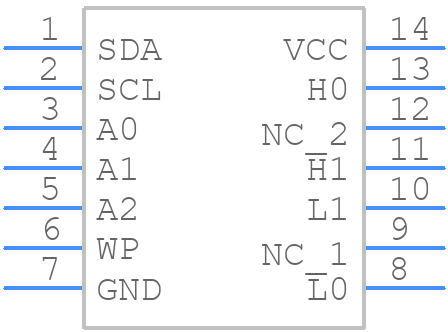 DS1847E-010+ - Analog Devices - PCB symbol