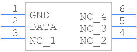 DS2505P+ - Analog Devices - PCB symbol