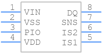 DS2756E+ - Analog Devices - PCB symbol
