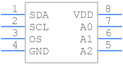 DS75LVU+ - Analog Devices - PCB symbol