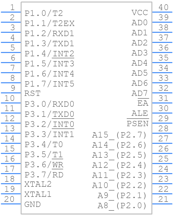 DS80C320-MNG+ - Analog Devices - PCB symbol