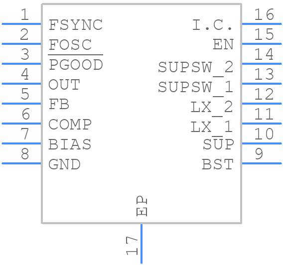 MAX16907RAUE/V+ - Analog Devices - PCB symbol