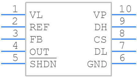 MAX1791EUB+ - Analog Devices - PCB symbol