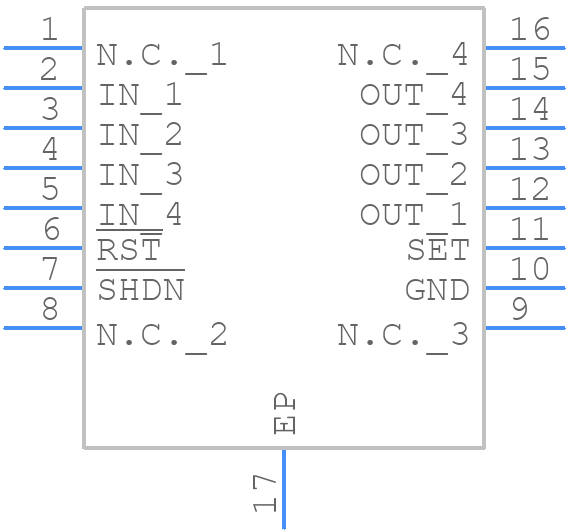 MAX1793EUE25+ - Analog Devices - PCB symbol