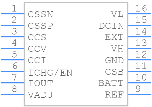 MAX1873TEEE+ - Analog Devices - PCB symbol