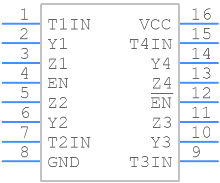 MAX3045BCSE+ - Analog Devices - PCB symbol