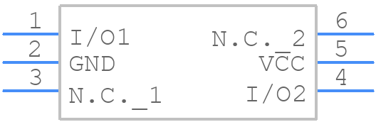 MAX3207EAUT+T - Analog Devices - PCB symbol