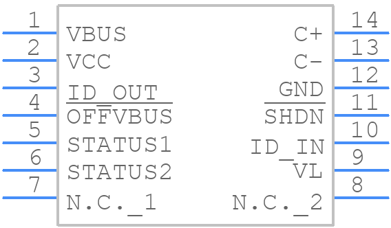 MAX3355EEUD+ - Analog Devices - PCB symbol