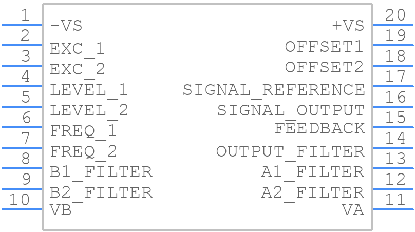 AD598JRZ - Analog Devices - PCB symbol