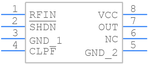 MAX4003EUA+ - Analog Devices - PCB symbol
