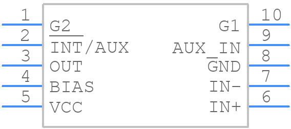 MAX4062EUB+ - Analog Devices - PCB symbol