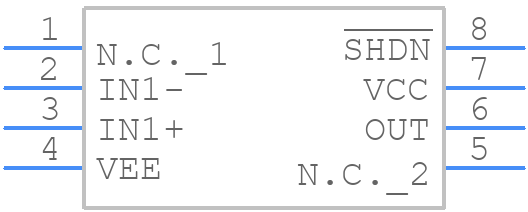 MAX4131ESA+ - Analog Devices - PCB symbol