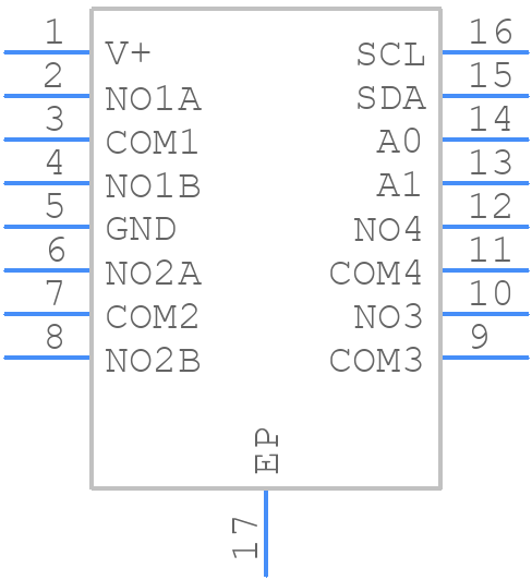 MAX4562CEE+ - Analog Devices - PCB symbol