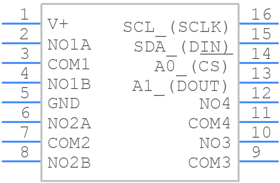 MAX4562EEE+ - Analog Devices - PCB symbol