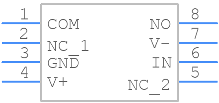 MAX4656ESA+ - Analog Devices - PCB symbol