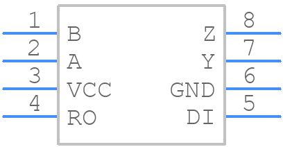 MAX488EPA+ - Analog Devices - PCB symbol