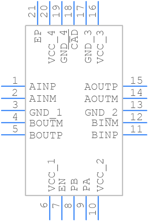 MAX4951BECTP+ - Analog Devices - PCB symbol