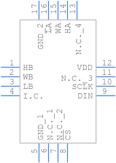 MAX5386LATE+ - Analog Devices - PCB symbol