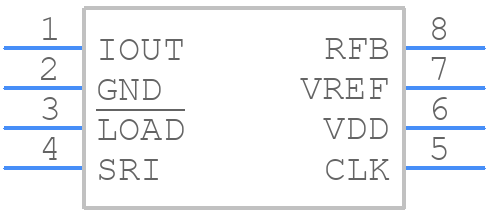 MAX543ACSA+ - Analog Devices - PCB symbol