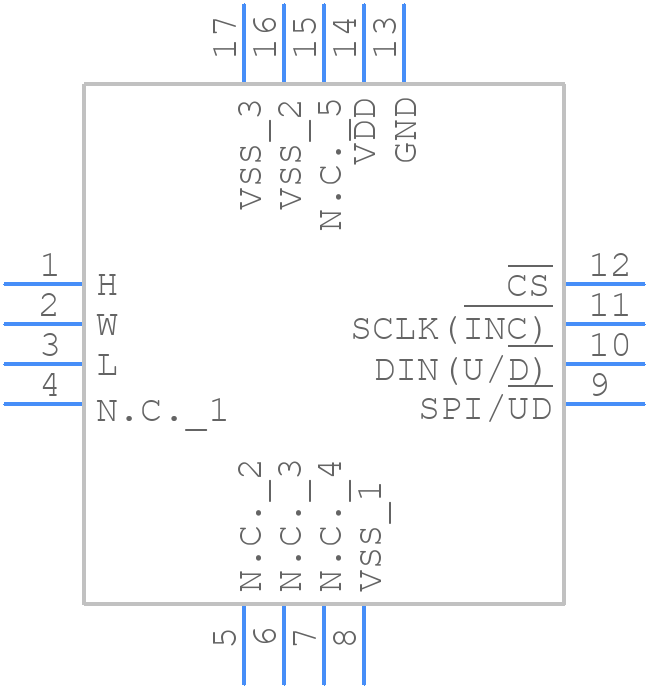 MAX5482ETE+ - Analog Devices - PCB symbol