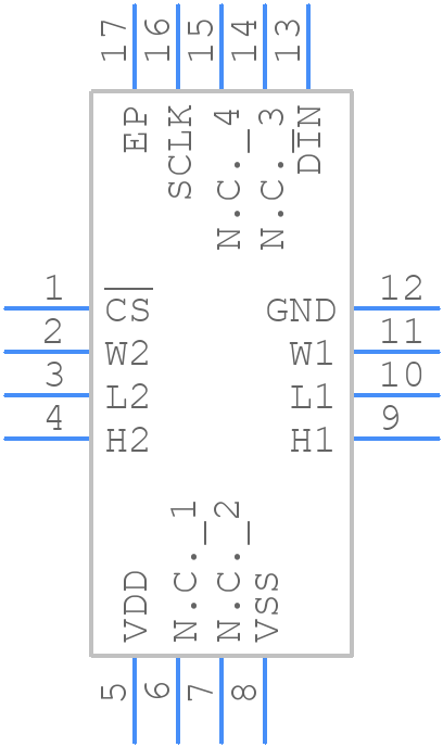 MAX5494ETE+ - Analog Devices - PCB symbol