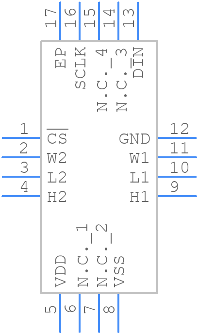 MAX5495ETE+ - Analog Devices - PCB symbol