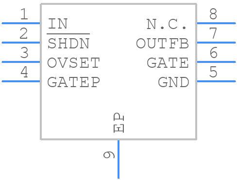 MAX6496ATA+T - Analog Devices - PCB symbol