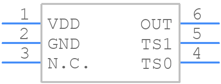 MAX6577ZUT+T - Analog Devices - PCB symbol