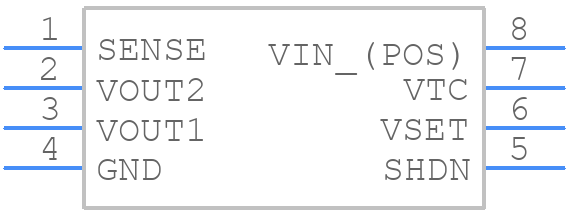 MAX663ESA+ - Analog Devices - PCB symbol