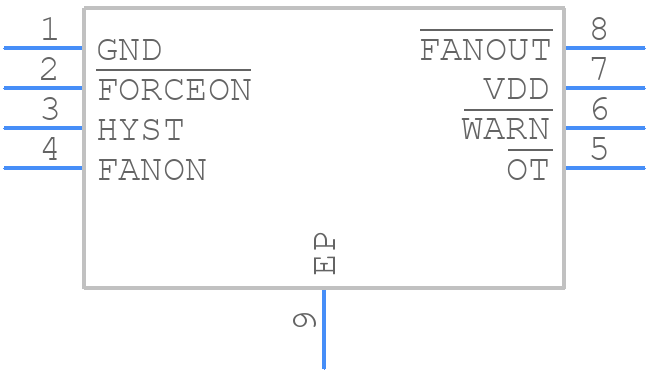 MAX6665ASA45+ - Analog Devices - PCB symbol