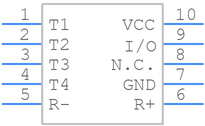 MAX6691MUB+ - Analog Devices - PCB symbol