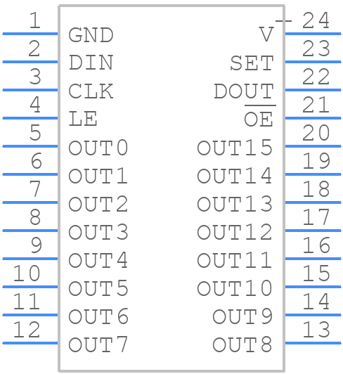 MAX6969ANG+ - Analog Devices - PCB symbol